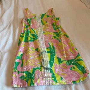 Tropical print dress